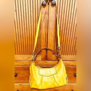 Coach Handbag - like new Mustard Yellow leather